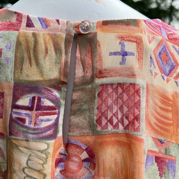 Caviar Vintage 80’s spring blouse M - Picture 4 of 8